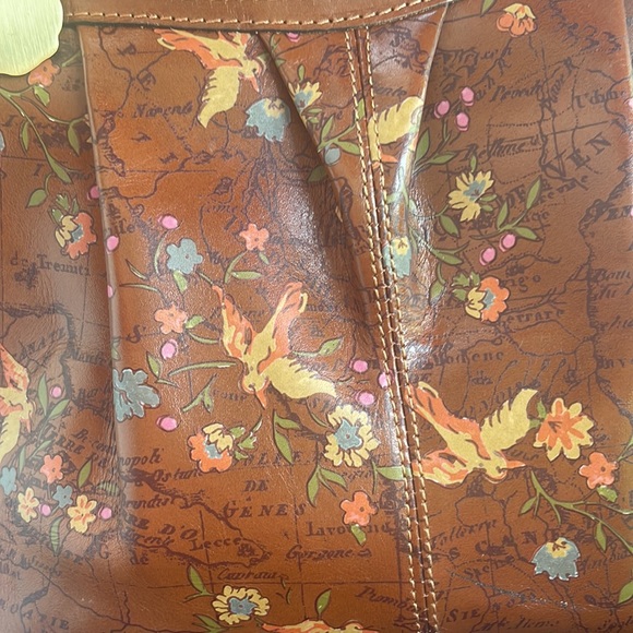 Patricia Nash Napoli Shoulder Bag Floral Map Print - Picture 11 of 12